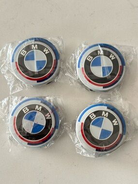 4Pc 56mm Wheel Center Cover Wheel Hub Center Integrated Cover Logo For BMW
